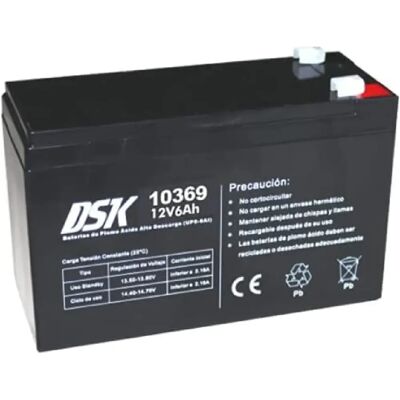 Batterie AGM DSK - 12V 6Ah - Plomb étanche VRLA pour UPS/Sai - Publicité Batterie AGM DSK - 12V 6Ah - Plomb étanche VRLA pour UPS/Sai - Publicité