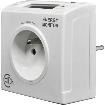 Moniteur de Consommation Énergétique GAO - Mesure W/kWh/temps - 16A 3680W - Publicité Moniteur de Consommation Énergétique GAO - Mesure W/kWh/temps - 16A 3680W - Publicité