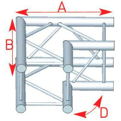 ASC 3022 Angle 2 départs 90 degrés 0.50m x 0.50m ASD - Publicité ASC 3022 Angle 2 départs 90 degrés 0.50m x 0.50m ASD - Publicité