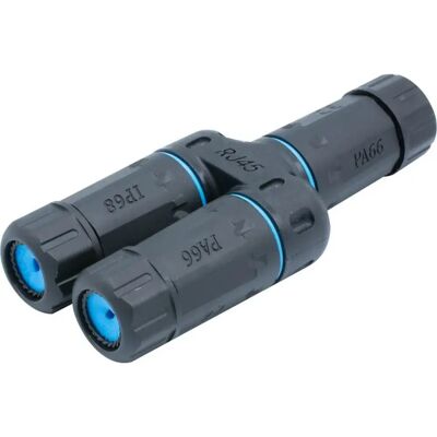 Dexlan Doubleur de port RJ45 blindé étanche IP68 - Publicité Dexlan Doubleur de port RJ45 blindé étanche IP68 - Publicité