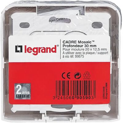 Legrand 90590 - Cadre mosaïque 2 modules - Publicité Legrand 90590 - Cadre mosaïque 2 modules - Publicité