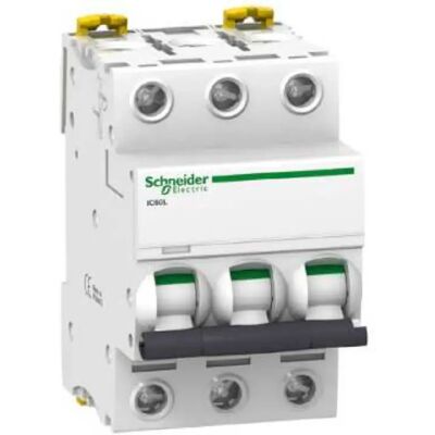 Disjoncteur Schneider Electric A9F94325 3P 25A Type C - Publicité Disjoncteur Schneider Electric A9F94325 3P 25A Type C - Publicité
