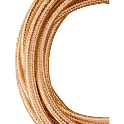 Bailey Câble textile pour éclairage - Champagne métallique - Publicité Bailey Câble textile pour éclairage - Champagne métallique - Publicité