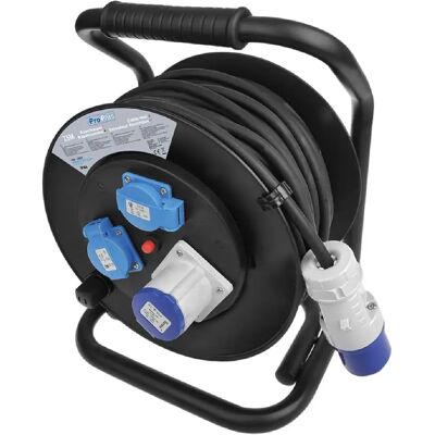 Pricenet Enrouleur de câble CEE 25M - 2x Schuko, 1x CEE - Enrouleur - Publicité Pricenet Enrouleur de câble CEE 25M - 2x Schuko, 1x CEE - Enrouleur - Publicité