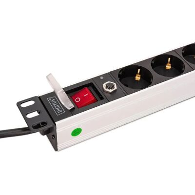 Digitus Multiprise avec profilé aluminium et protection contre les surcharges, 8 prises - Publicité Digitus Multiprise avec profilé aluminium et protection contre les surcharges, 8 prises - Publicité