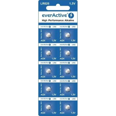 everActive LR626 - 10 piles alcalines - Publicité everActive LR626 - 10 piles alcalines - Publicité