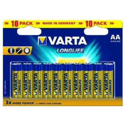 Pile Varta LR6 Longlife AA - Batterie - Publicité Pile Varta LR6 Longlife AA - Batterie - Publicité