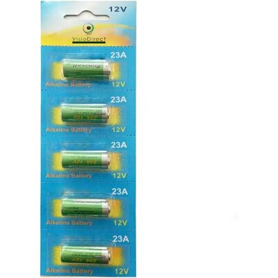 Visiodirect Piles alcalines 23A 12 V - Lot de 5 - Publicité Visiodirect Piles alcalines 23A 12 V - Lot de 5 - Publicité
