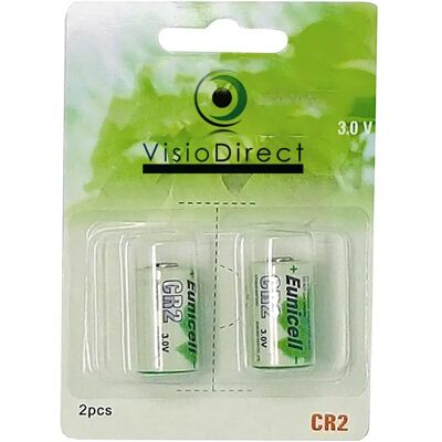 Visiodirect Piles lithium CR2 pour appareil photo - Lot de 2 - Publicité Visiodirect Piles lithium CR2 pour appareil photo - Lot de 2 - Publicité