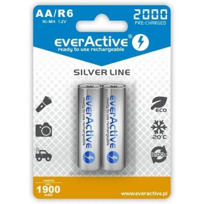 Générique Rechargeable batteries everActive R6 AA 2000 mAh - Publicité Générique Rechargeable batteries everActive R6 AA 2000 mAh - Publicité