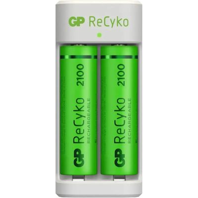 GP Chargeur 2 Piles Rechargeables AA - Publicité GP Chargeur 2 Piles Rechargeables AA - Publicité