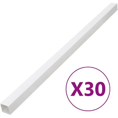 vidaXL Goulottes pour câbles 40x25 mm 30 m PVC - Gestion des câbles - Publicité vidaXL Goulottes pour câbles 40x25 mm 30 m PVC - Gestion des câbles - Publicité