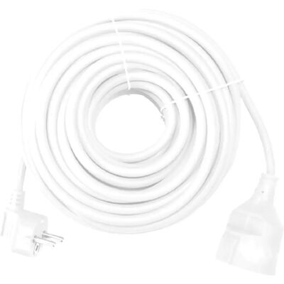 Câble prolongateur Silver Electronics - 5m, Blanc, Schuko - Publicité Câble prolongateur Silver Electronics - 5m, Blanc, Schuko - Publicité