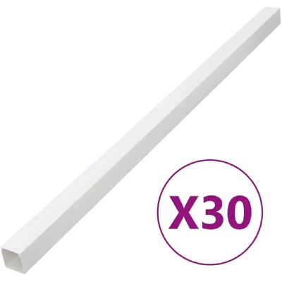 vidaXL Goulottes pour câbles - 40x40 mm - 30 m - PVC - Publicité vidaXL Goulottes pour câbles - 40x40 mm - 30 m - PVC - Publicité