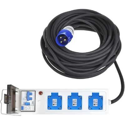 Proplus Rallonge de jardin 20 m avec 3 prises Schuko - IP44 - Publicité Proplus Rallonge de jardin 20 m avec 3 prises Schuko - IP44 - Publicité