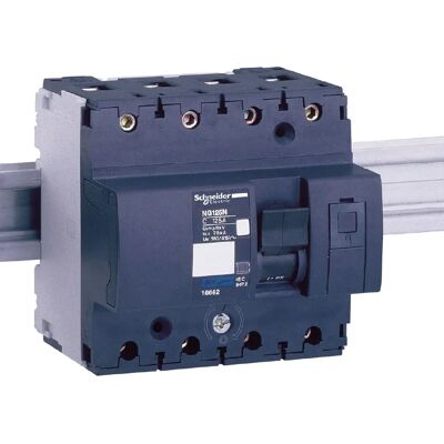 Schneider Electric Schneider 18821 - Acti9 NG125L - Disjoncteur - 4P - 10A - Courbe C - Publicité Schneider Electric Schneider 18821 - Acti9 NG125L - Disjoncteur - 4P - 10A - Courbe C - Publicité