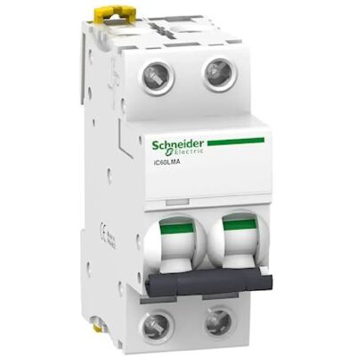 Schneider Electric A9F90276 Disjoncteur - 6,3A, 2 pôles, IP20 - Blanc - Publicité Schneider Electric A9F90276 Disjoncteur - 6,3A, 2 pôles, IP20 - Blanc - Publicité