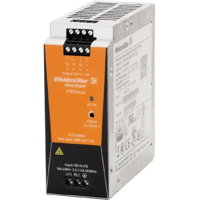 Weidmuller Alimentation à découpage PROmax 24V 180W - Publicité Weidmuller Alimentation à découpage PROmax 24V 180W - Publicité
