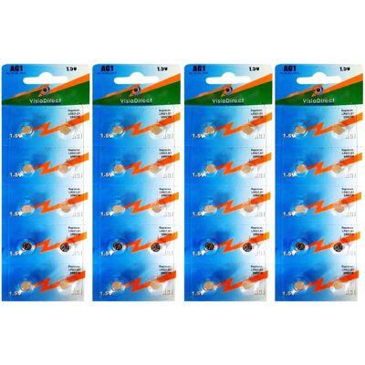 Visiodirect Piles bouton AG1 pour appareils - Publicité Visiodirect Piles bouton AG1 pour appareils - Publicité