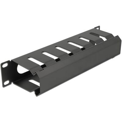 DeLock Goulotte passe-câbles 1U pour armoire réseau 10" - Publicité DeLock Goulotte passe-câbles 1U pour armoire réseau 10" - Publicité