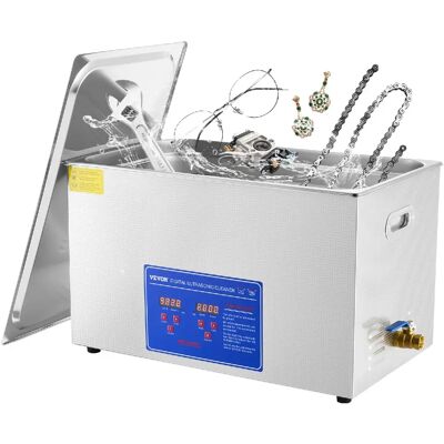 Vevor Nettoyeur à Ultrasons Inox 30L Nettoyage Ultrasonique pour Bijoux Lunettes - Publicité Vevor Nettoyeur à Ultrasons Inox 30L Nettoyage Ultrasonique pour Bijoux Lunettes - Publicité