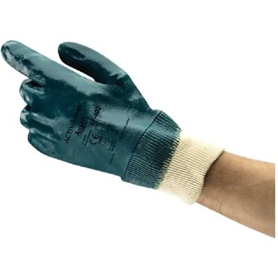 Ansell 47 402 Gant de manutention nitrile bleu taille 8 - Publicité Ansell 47 402 Gant de manutention nitrile bleu taille 8 - Publicité