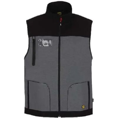Diadora Gilet de travail stretch multi-poches - 3XL - Gris - Publicité Diadora Gilet de travail stretch multi-poches - 3XL - Gris - Publicité