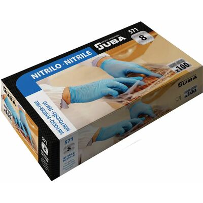 Juba Gants jetables en nitrile Safety Evolution - M - 100 unités - Bleu - Publicité Juba Gants jetables en nitrile Safety Evolution - M - 100 unités - Bleu - Publicité