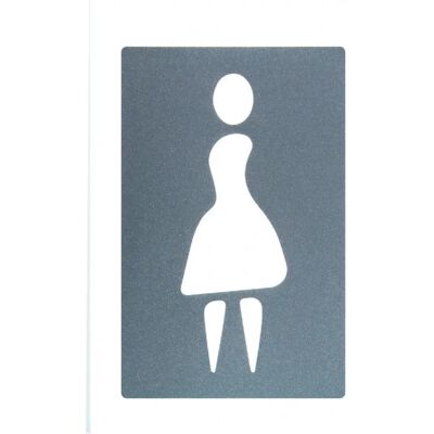 SOCONA SG61 - Icône femme - Signalisation grise - Publicité SOCONA SG61 - Icône femme - Signalisation grise - Publicité