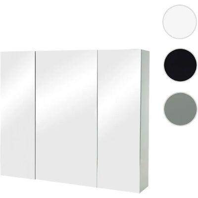 Mendler Colonne de salle de bain avec miroir - Gris - Publicité Mendler Colonne de salle de bain avec miroir - Gris - Publicité