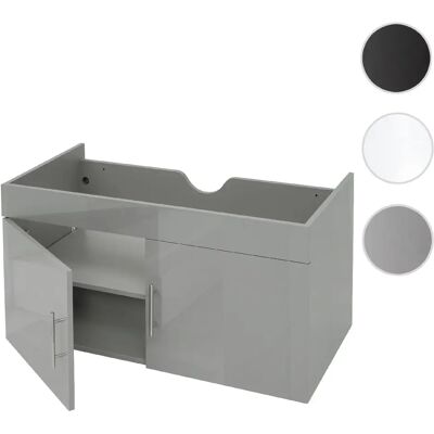 Mendler Meuble sous-lavabo salle de bain - Gris - Publicité Mendler Meuble sous-lavabo salle de bain - Gris - Publicité