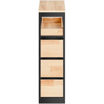 SoBuy Mobiletto salle de bain gain de place noir 23.3x65.3x82.3 cm BZR54-II-SCH - Publicité SoBuy Mobiletto salle de bain gain de place noir 23.3x65.3x82.3 cm BZR54-II-SCH - Publicité