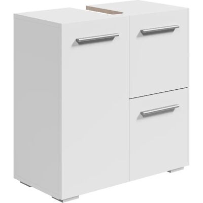 Meuble de bain Mars - Blanc - 60x30x60cm - Meuble de base - Publicité Meuble de bain Mars - Blanc - 60x30x60cm - Meuble de base - Publicité