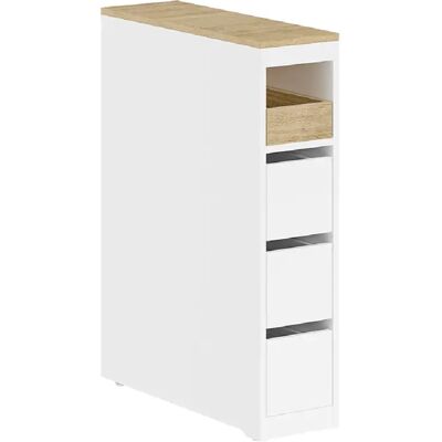 SoBuy Mobiletto salle de bain gain de place blanc 20.0x60.0x82.5 cm BZR54-K-W - Publicité SoBuy Mobiletto salle de bain gain de place blanc 20.0x60.0x82.5 cm BZR54-K-W - Publicité