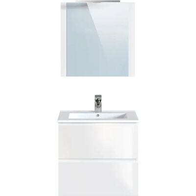 Pegane Meuble sous-vasque - Blanc - Publicité Pegane Meuble sous-vasque - Blanc - Publicité