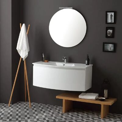 Kiamami valentina Ensemble meuble de salle de bain - Blanc - Publicité Kiamami valentina Ensemble meuble de salle de bain - Blanc - Publicité