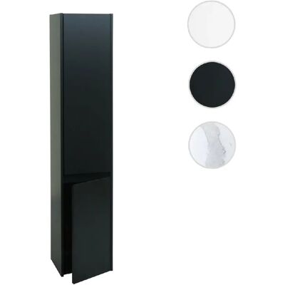 Mendler Armoire colonne salle de bain - Noir - Publicité Mendler Armoire colonne salle de bain - Noir - Publicité