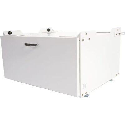 DÉCOSHOP26 - Sous- lavatrice meuble - 33x61x52 cm - Acier blanc - Publicité DÉCOSHOP26 - Sous- lavatrice meuble - 33x61x52 cm - Acier blanc - Publicité