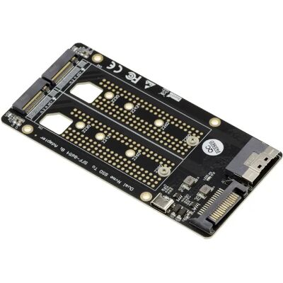 Adaptateur Kalea-Informatique pour 2 Ssd M2 Pcie Nvme M Key Vers Sff8654 - Publicité Adaptateur Kalea-Informatique pour 2 Ssd M2 Pcie Nvme M Key Vers Sff8654 - Publicité