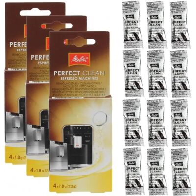 Melitta tablettes nettoyantes cafetière automatique - lot de 12 - Publicité Melitta tablettes nettoyantes cafetière automatique - lot de 12 - Publicité