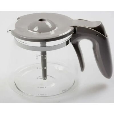 Philips - Verseuse grise avec couvercle - Accessoires pour cafetière - Publicité Philips - Verseuse grise avec couvercle - Accessoires pour cafetière - Publicité