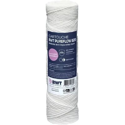 Bwt Cartouche filtrante pour eau sanitaire Pureflow - 20 µm - Publicité Bwt Cartouche filtrante pour eau sanitaire Pureflow - 20 µm - Publicité