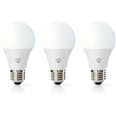 Nedis Lot de 3 Ampoules Connectée Wi-Fi LED 9W 806lm E27 Forme de Bougie en Plastique Blanc - Publicité Nedis Lot de 3 Ampoules Connectée Wi-Fi LED 9W 806lm E27 Forme de Bougie en Plastique Blanc - Publicité