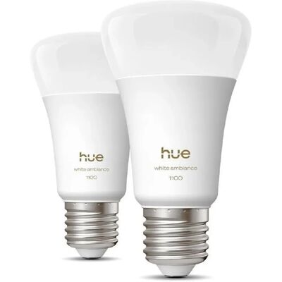 Générique 1100 Ampoule connectée White Ambiance A60 E27 1100 lm Pack de 2 - Publicité Générique 1100 Ampoule connectée White Ambiance A60 E27 1100 lm Pack de 2 - Publicité