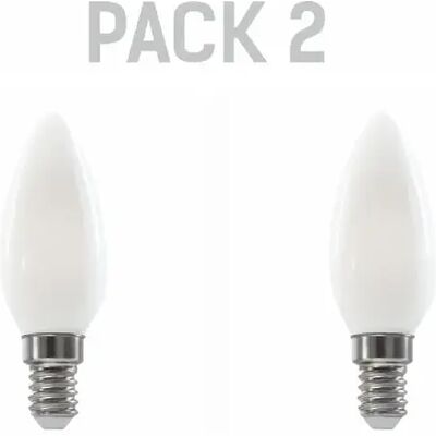 Silver Electronics Pack de 2 Ampoules LED Bougie C35 filament Crystal Frost Classe A E14 485lm 2,3W 3000K - Publicité Silver Electronics Pack de 2 Ampoules LED Bougie C35 filament Crystal Frost Classe A E14 485lm 2,3W 3000K - Publicité
