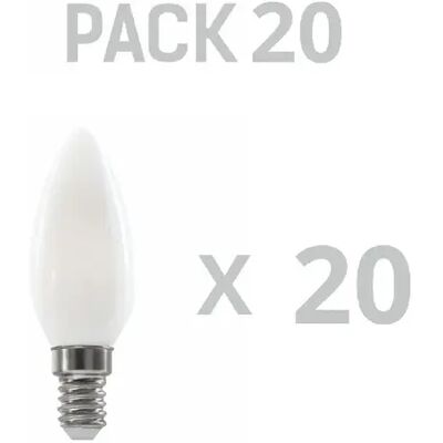 Silver Electronics Pack de 20 Ampoules LED Bougie C35 filament Crystal Frost Classe A E14 485lm 2,3W 4000K - Publicité Silver Electronics Pack de 20 Ampoules LED Bougie C35 filament Crystal Frost Classe A E14 485lm 2,3W 4000K - Publicité