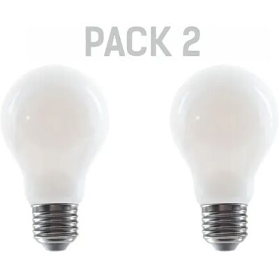 Silver Electronics Pack x2 Ampoule LED Standard A60 filamento Crystal Frost A Class E27 1055lm 5W 4000K - Publicité Silver Electronics Pack x2 Ampoule LED Standard A60 filamento Crystal Frost A Class E27 1055lm 5W 4000K - Publicité