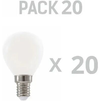 Silver Electronics Pack x20 Ampoule LED Sphérique G45 filamento Crystal Frost A Class E14 485lm 2,3W 4000K - Publicité Silver Electronics Pack x20 Ampoule LED Sphérique G45 filamento Crystal Frost A Class E14 485lm 2,3W 4000K - Publicité