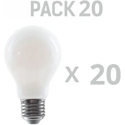 Silver Electronics Pack x20 Ampoule LED Standard A60 filamento Crystal Frost A Class E27 1055lm 5W 4000K - Publicité Silver Electronics Pack x20 Ampoule LED Standard A60 filamento Crystal Frost A Class E27 1055lm 5W 4000K - Publicité