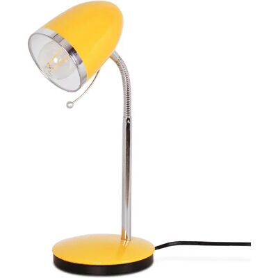 Lampe de bureau Kajtek K-MT-200 Kaja jaune/chrome E27 - Publicité Lampe de bureau Kajtek K-MT-200 Kaja jaune/chrome E27 - Publicité